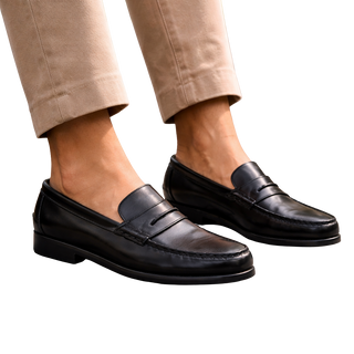 ZAPATO MOCASÍN MARCA BENAVENTE ANTIFAZ PISO SUELA NEGRO - BENAVENTE