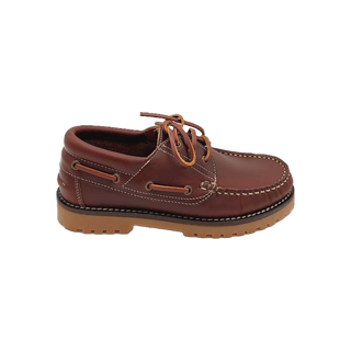 NÁUTICOS UNISEX Y NIÑO 01 CORDONES PIEL PULL CAMEL