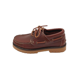 NÁUTICOS CLÁSICOS BENAVENTE UNISEX  CORDONES PIEL PULL CAMEL