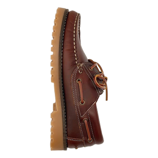 NÁUTICOS CLÁSICOS BENAVENTE UNISEX  CORDONES PIEL PULL CAMEL