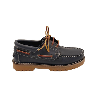 NÁUTICOS UNISEX Y NIÑO 10 CORDONES PIEL PULL MARINO