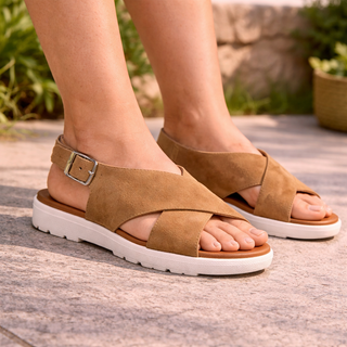 MUJER A SERRAJE CAMEL COMBI