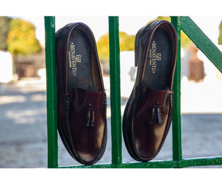 HOMBRE MOCASIN P/S BORLAS BURDEOS