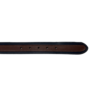 ACCESORIO CINTURON PIEL AZUL/CUERO