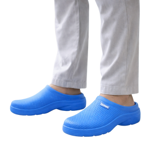 HOMBRE ZAPATILLAS DE ESTAR POR CASA ZUECO AZUL 40/45
