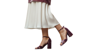 SANDALIA FIESTA TACON MALVA