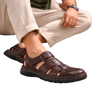 HOMBRE SANDALIA LOLO MARRON OSCURO