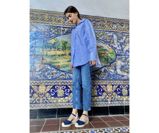 MUJER DK AZUL ABRIL 4 CUERDAS PLANTA FOAM