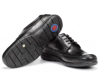 HOMBRE PIEL COMODO CORDONES AVE LUCA NEGRO