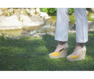 MUJER YUTE CUÑA IBIZA AMARILLO