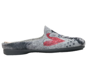 MUJER ZAPATILLAS DE ESTAR POR CASA 23100F24 GATO GRIS