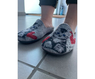 MUJER ZAPATILLAS DE ESTAR POR CASA 23100F24 GATO GRIS