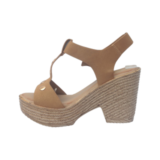MUJER SANDALIA TACON ALTO GERTRUDIS CUERO