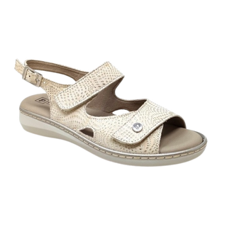 MUJER SANDALIA PITILLOS CHAY 2 VELCROS ORO