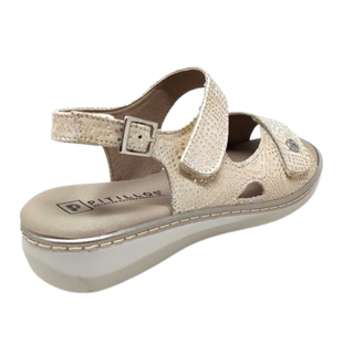 MUJER SANDALIA PITILLOS CHAY 2 VELCROS ORO