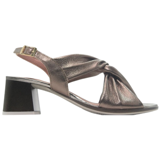 MUJER SANDALIA FIESTA PITILLOS TUBULARES BRONCE