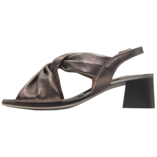 MUJER SANDALIA FIESTA PITILLOS TUBULARES BRONCE