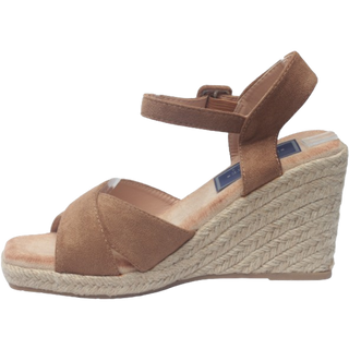 MUJER SANDALIA ESPARTO YASMINE CAMEL
