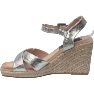 MUJER SANDALIA ESPARTO YASMINE SILVER