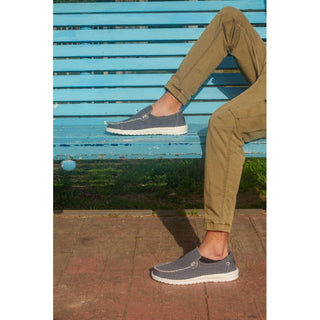 HOMBRE CASUAL ZAPATO MARINO