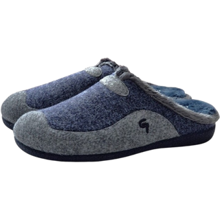HOMBRE ZAPATILLAS DE ESTAR POR CASA LUZON MARINO-GRIS OSC
