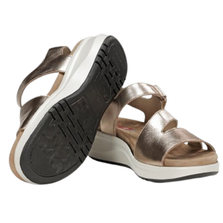 MUJER SANDALIA COMODA NIL LAMINADO CAVA