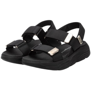 MUJER SANDALIA TEXTIL NEGRO