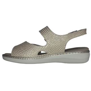 MUJER PITILLOS SANDALIA DOBLE VELCRO ORO