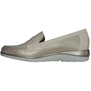 MUJER PITILLOS MOCASIN COMBINADO ORO