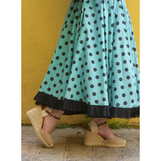 MUJER ESPARTO FLAMENCA ORO