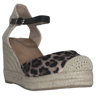 MUJER ESPARTO FLAMENCA LEOPARDO