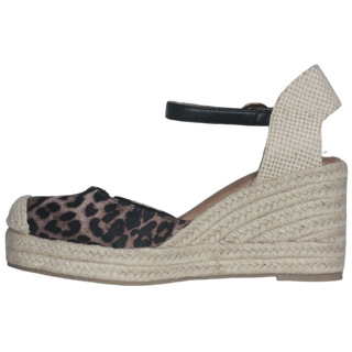 MUJER ESPARTO FLAMENCA LEOPARDO