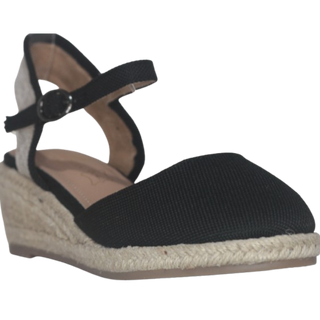 MUJER ESPARTO SUR NEGRO TEXTIL