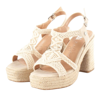 MUJER SANDALIA FIESTA TEXTIL HIELO
