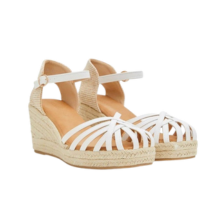 MUJER CUÑA DE ESPARTOS REAL BLANCO MEMORY FOAM