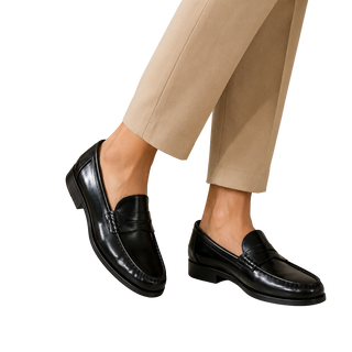 HOMBRE MOCASIN  GENGIS NEGRO