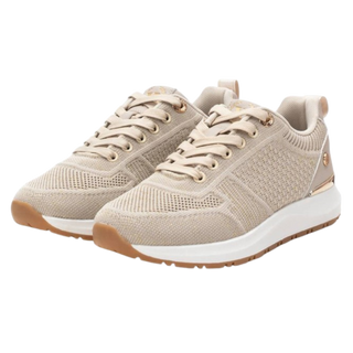 MUJER DEPORTIVA ZAPATO TEXTIL BEIGE 143536