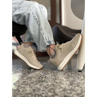 MUJER DEPORTIVA ZAPATO TEXTIL BEIGE 143536