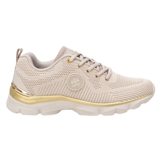 MUJER DEPORTIVA ZAPATO TEXTIL BEIGE 143614