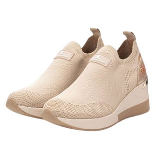 MUJER DEPORTIVA ZAPATO TEXTIL BEIGE 143718
