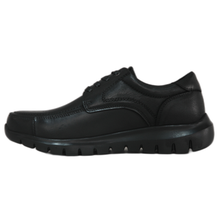 HOMBRE COMODO ZAPATO PIEL NEGRO