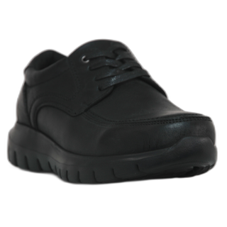 HOMBRE COMODO ZAPATO PIEL NEGRO