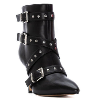 MUJER BOTIN TACON ALTO FINO CERDE¥A NEGRO