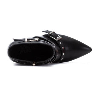 MUJER BOTIN TACON ALTO FINO CERDE¥A NEGRO