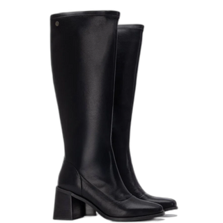 MUJER BOTA TACON GLAS XTI NEGRO