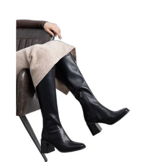 MUJER BOTA TACON GLAS XTI NEGRO