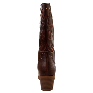 MUJER BOTA XTI COWBOY RIVEL CAMEL