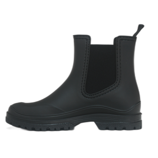 MUJER BOTA AGUA LLUVIA NEGRO