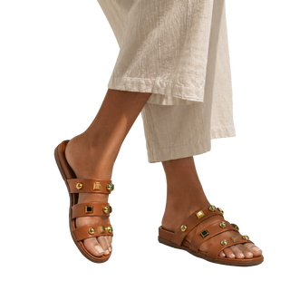 MUJER SANDALIA CAPRI CAMEL