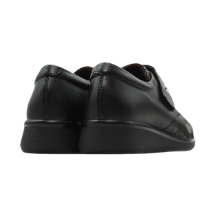 MUJER COMODO BLUCHER CORREA CON LYCRA NEGRO